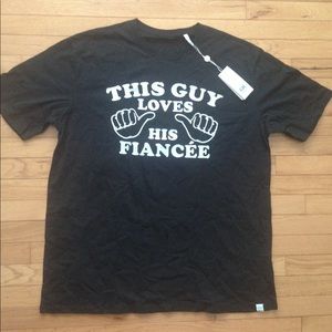 "This Guy Loves His Fiancée" T-shirt Size 2XL New